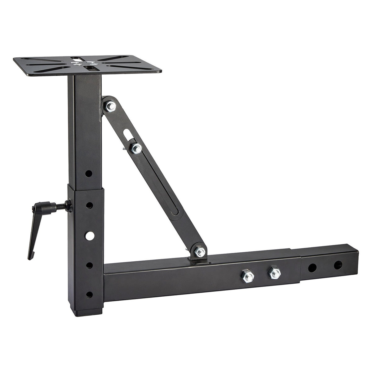 Heavy-Duty Hitch Mount Vise Plate Holder with Adjustable Height for 2-Inch Receivers