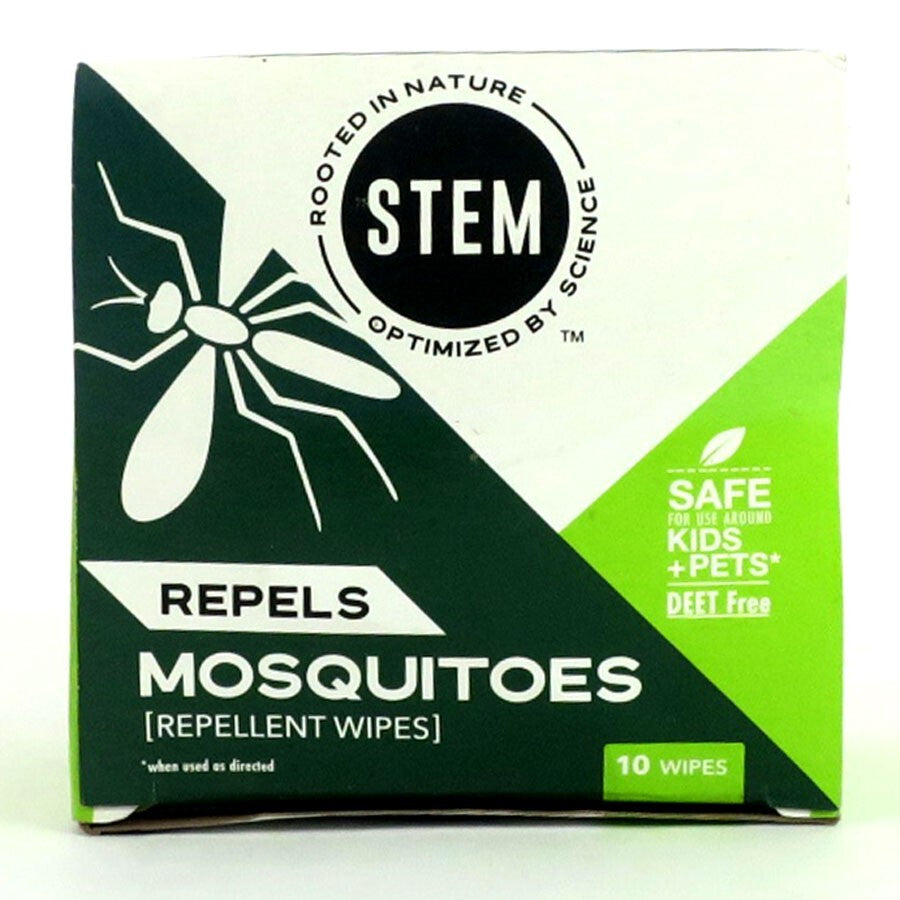 Mosquito Repellent Wipes - Botanical Insect & Bug Spray, 10 Pack