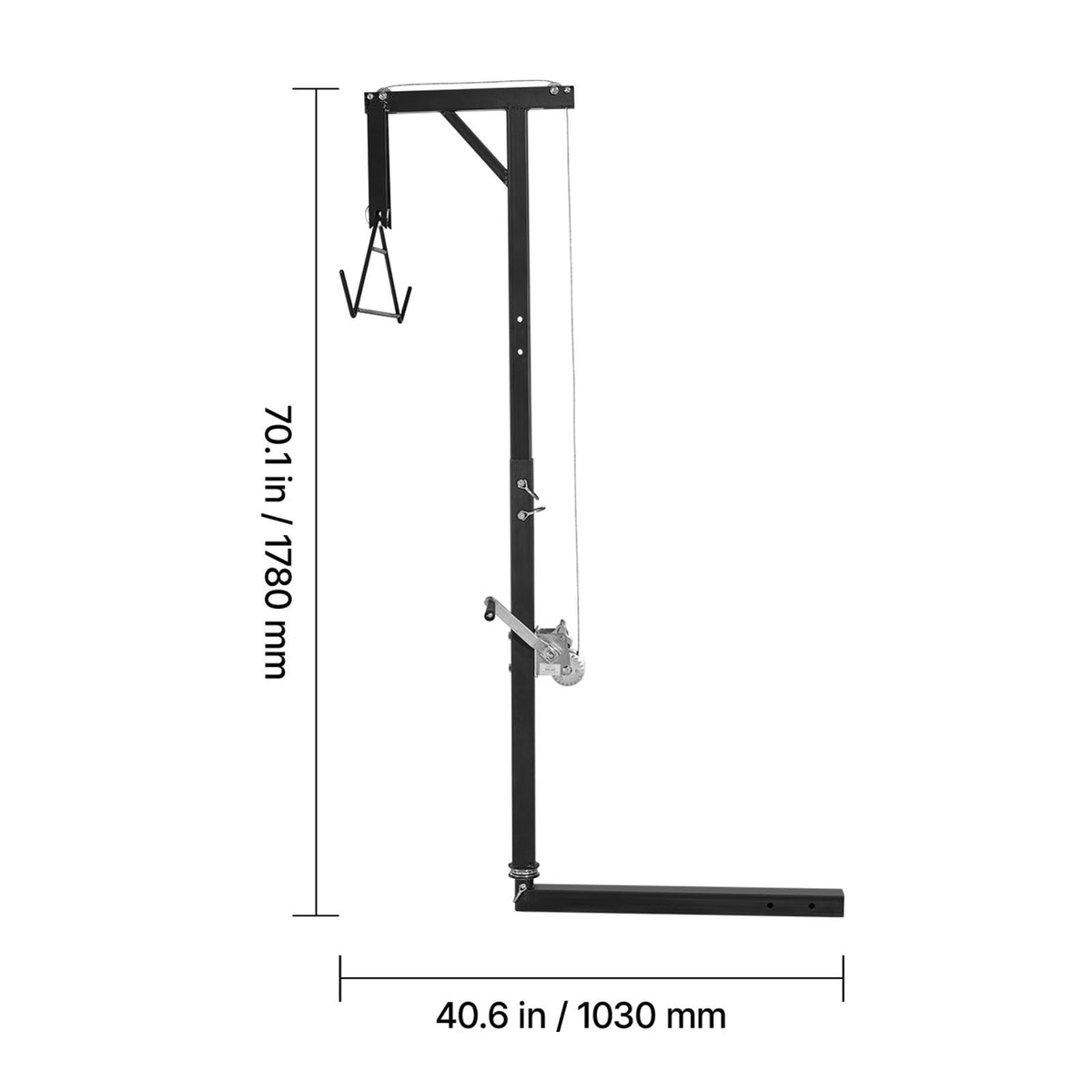 Heavy Duty Truck Hitch Game Hoist 300 lbs Deer Lift with 2-inch Receiver