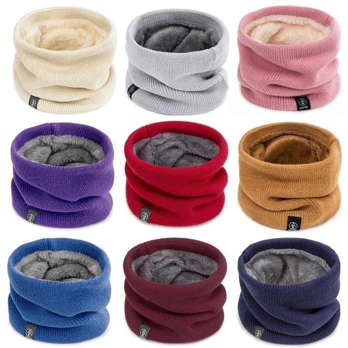 Unisex Winter Neck Warmer Gaiter - Windproof Fleece Face Mask & Scarf
