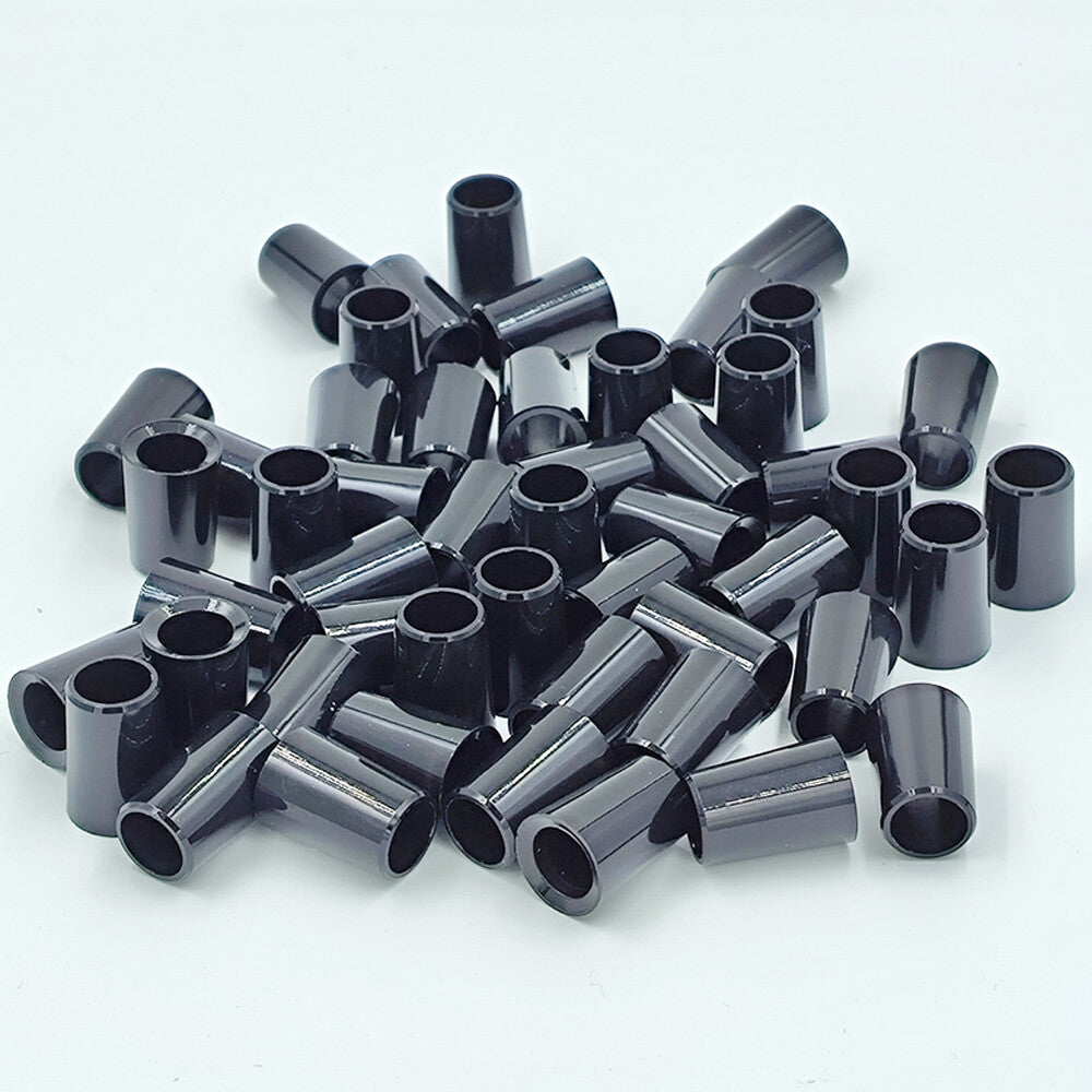 Golf Club Ferrules Black Taper Tip Iron Ferrules Set - .355 Diameter, 75 Inch Length, 530 OD, Pack of 50-500