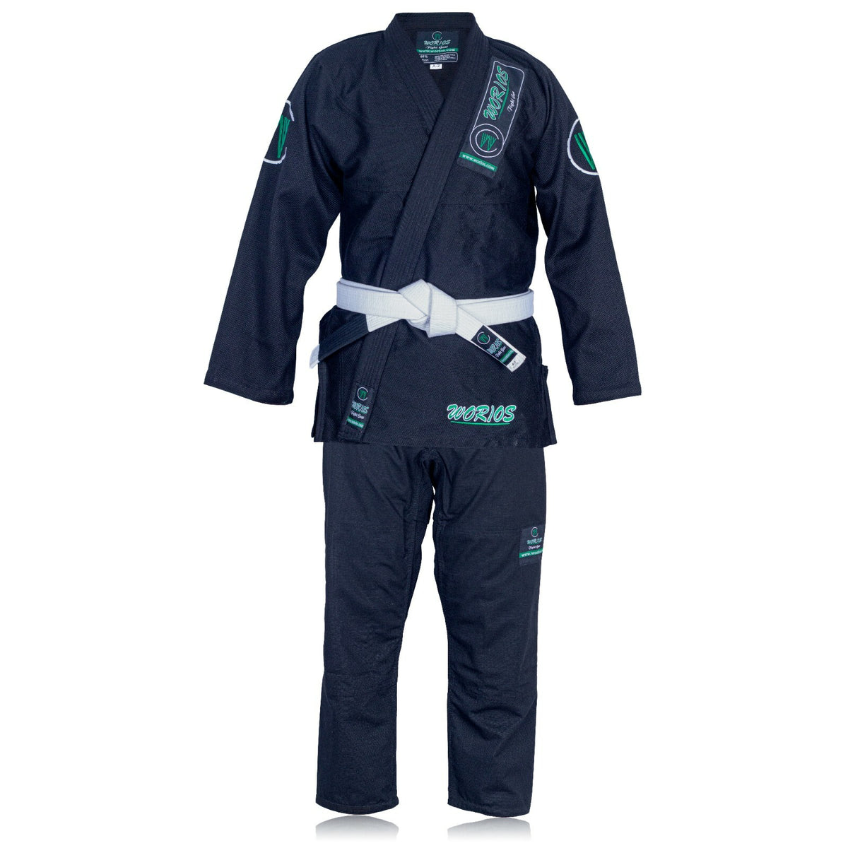 Brazilian JiuJitsu Competition Gi - Black, Multiple Sizes, Durable Pearl Weave