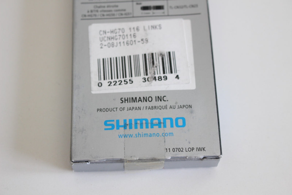 Shimano HG70 Hyperglide Bike Chain 116 Links for 6-8 Speed Cycling