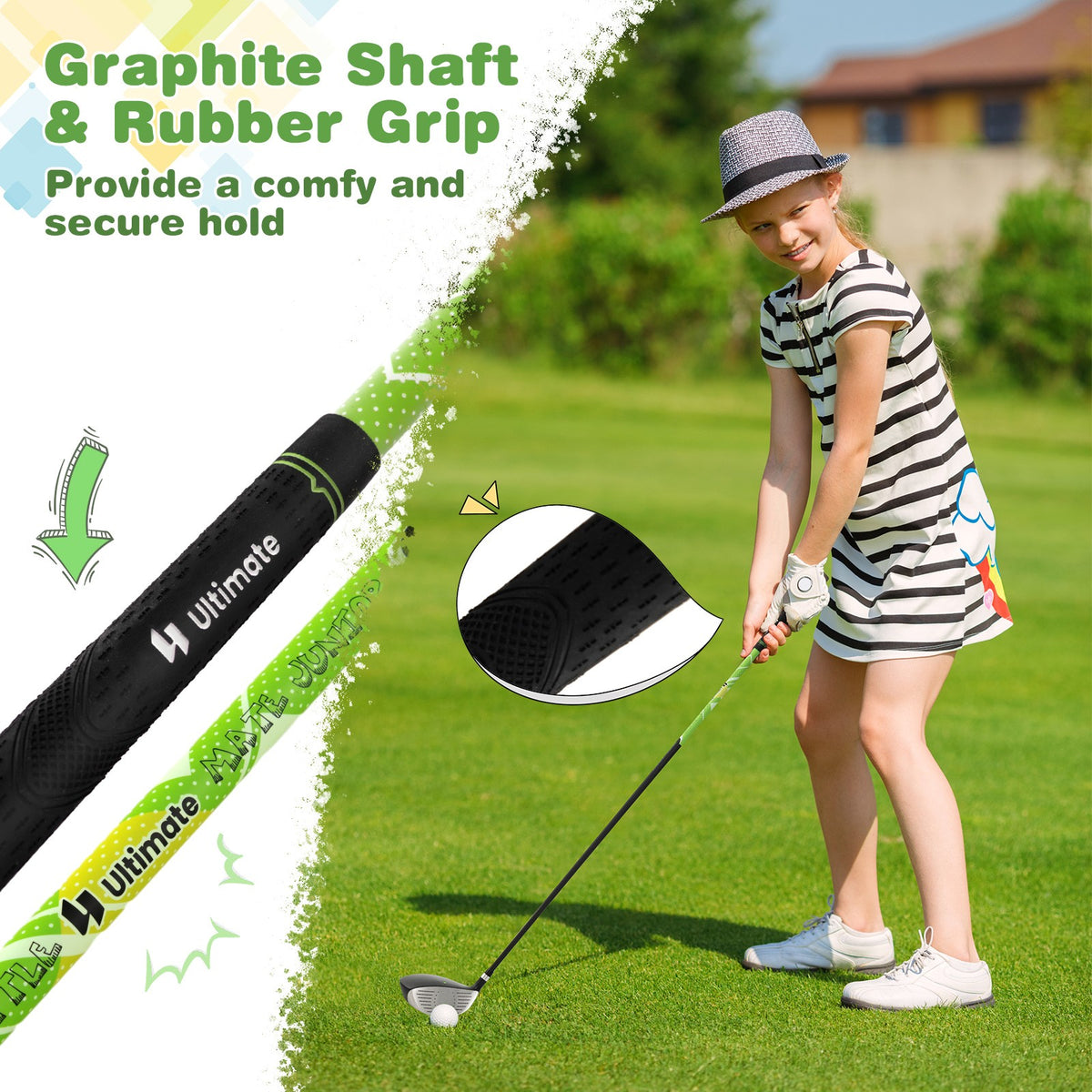 Junior Complete Golf Club Set for Kids 11-13 Years Old with Stand Bag & Accessories