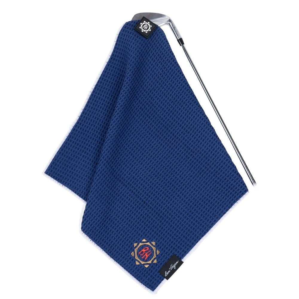 Magnetic Waffle Golf Towel - High-Absorbency Microfiber, Magnetic Tab, 18x18 inches