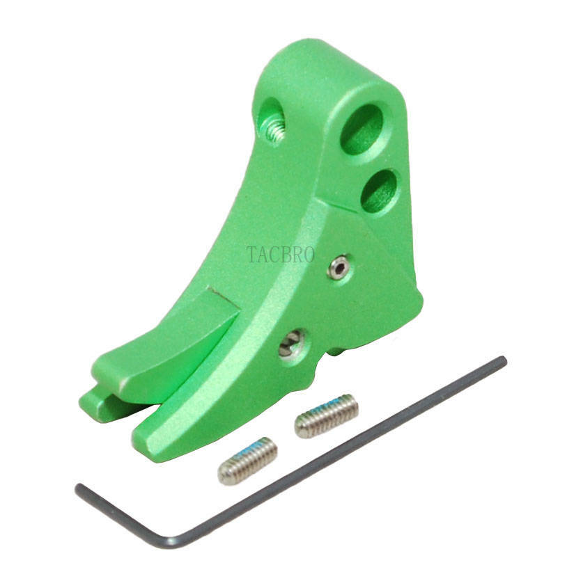 Anodized Aluminum Trigger Shoe with Safety for Gen 1-3 - Multiple Colors