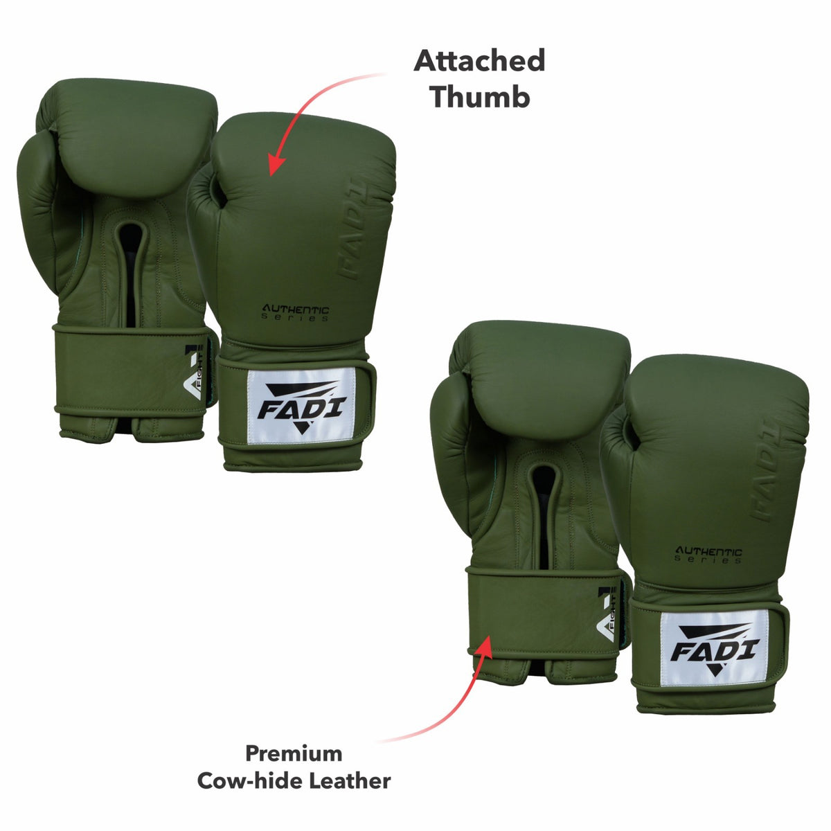 16oz Green Boxing Gloves - 2 Pairs Sparring MMA Muay Thai Gear