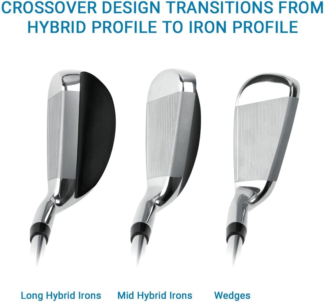 Men's Hybrid Iron Golf Club Set with Graphite Shafts - Unbranded