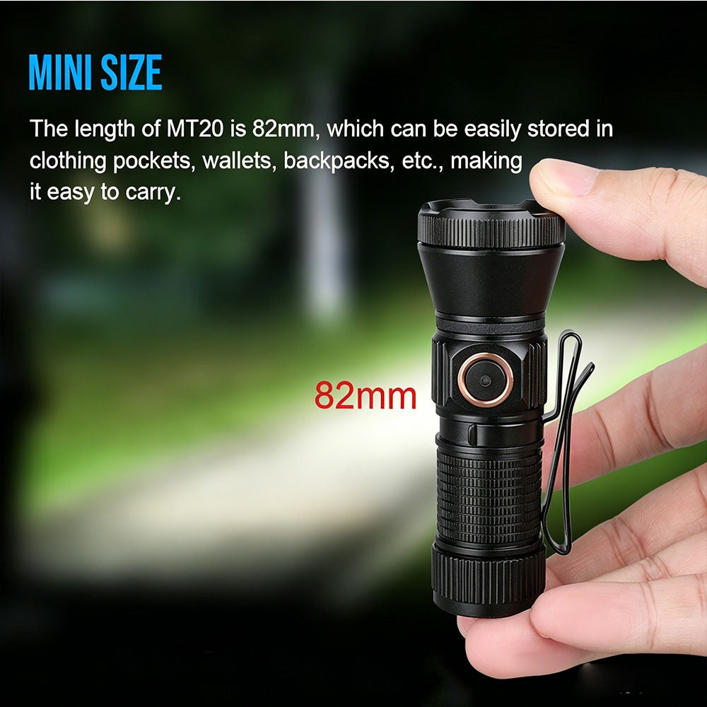 Waterproof Magnetic USB Type-C LED Flashlight with Overheat Protection