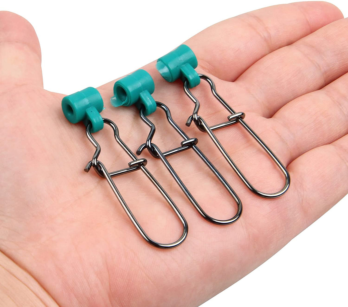 Heavy Duty Fishing Sinker Slides with Duo Lock Snaps - 25 Pcs Saltwater & Freshwater Rig Accessories