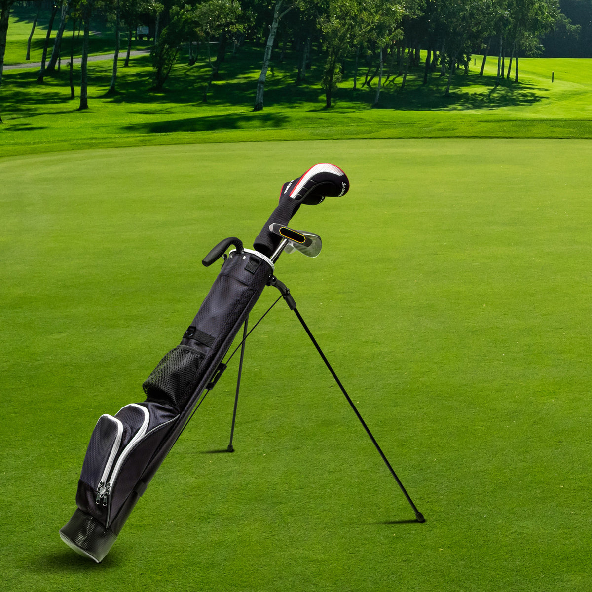 Lightweight Golf Stand Bag for Range and Par-3 Courses - Holds 7 Clubs
