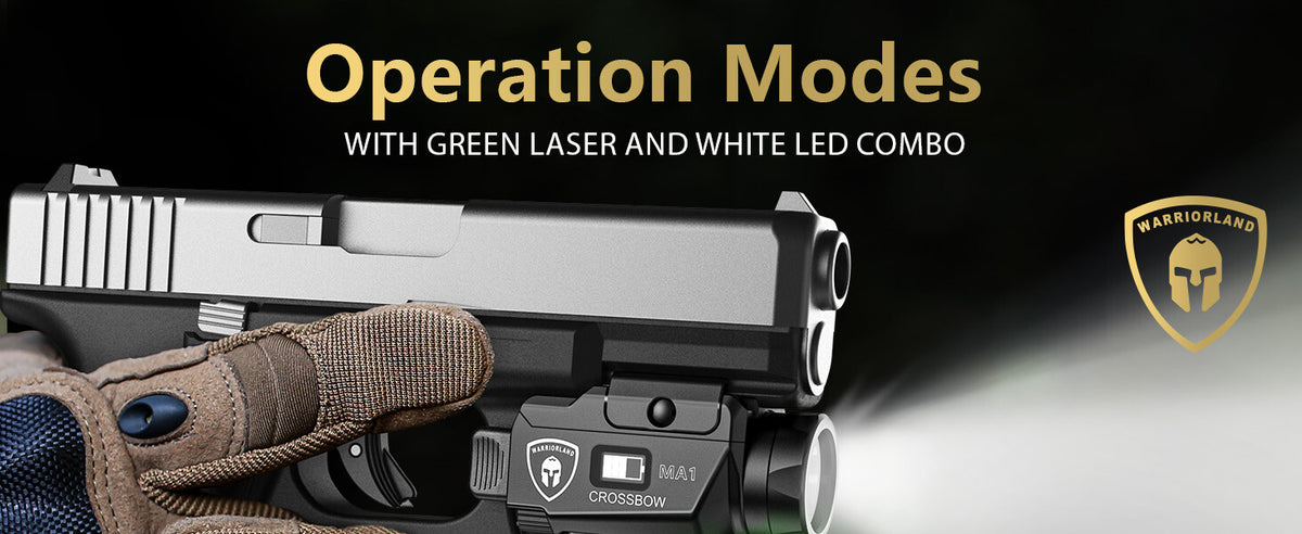 Laser Light Combo Holster for SD9VE/SD40VE with 800-Lumen Flashlight & Green Laser