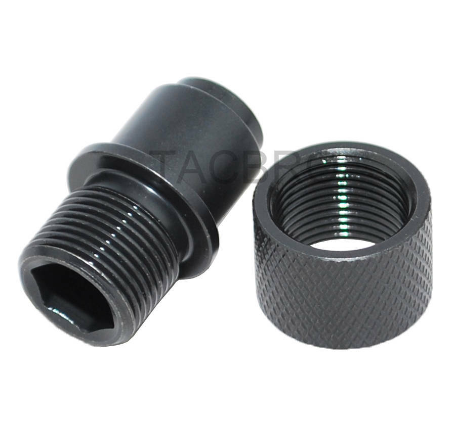 M8x.75 to 1/2x28 Thread Converter for S&W22/Walther P22 - Steel Set