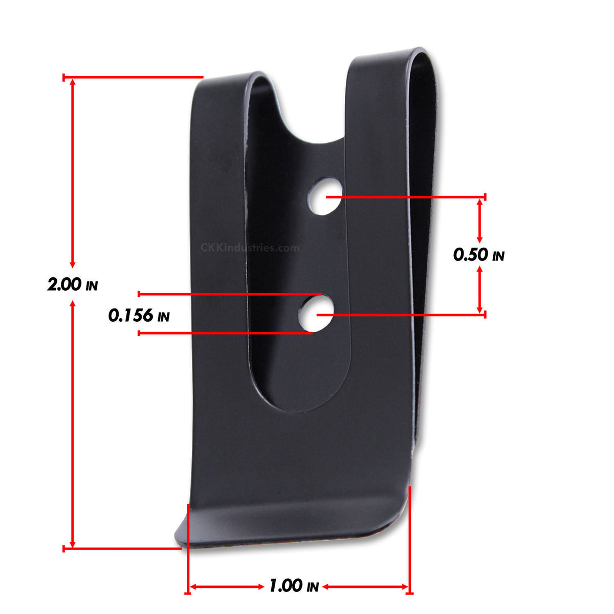 Universal Metal Belt Clips Model 2 with Mounting Hardware for Holsters