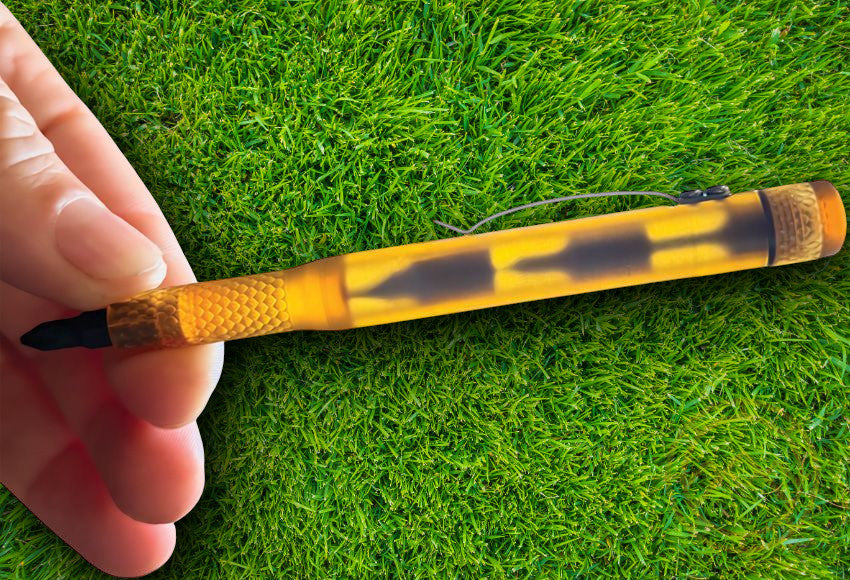 Golf Club Pen Driver with Ultem Handle and Storage for Bits