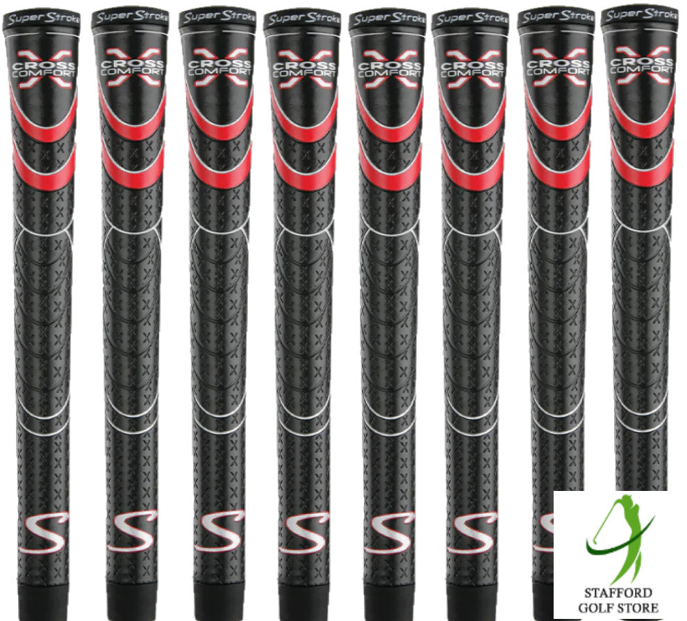 Golf Grip Set - Super Stroke Cross Comfort Undersize, Standard, Midsize & Jumbo