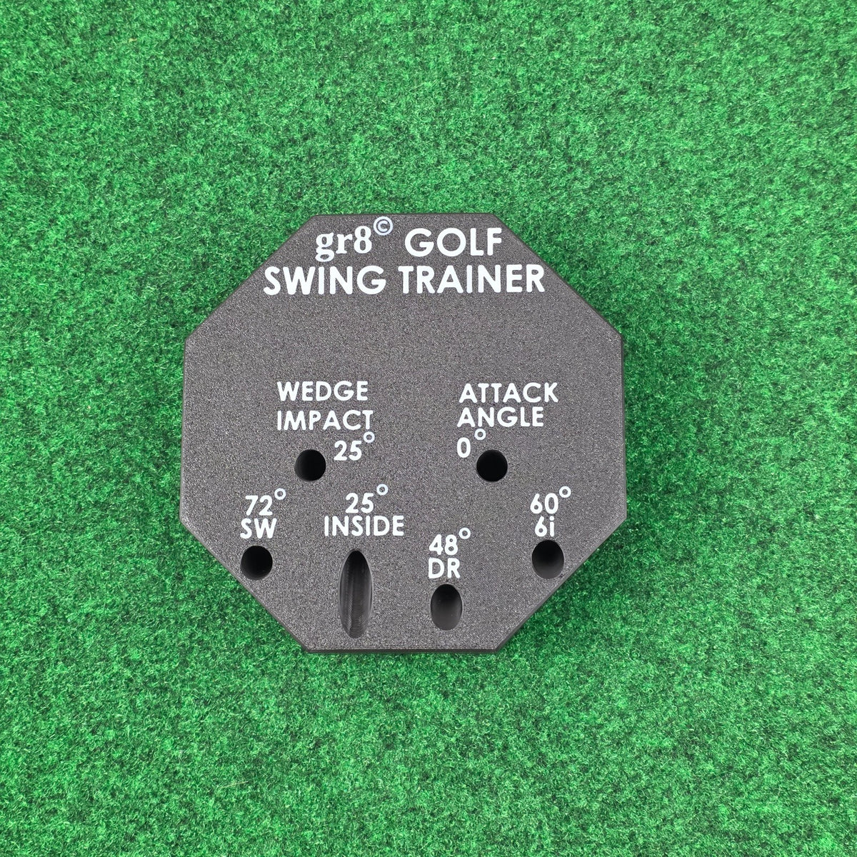 Compact Golf Swing Trainer with Alignment Stick - Weighted & Adjustable for Left/Right Hand