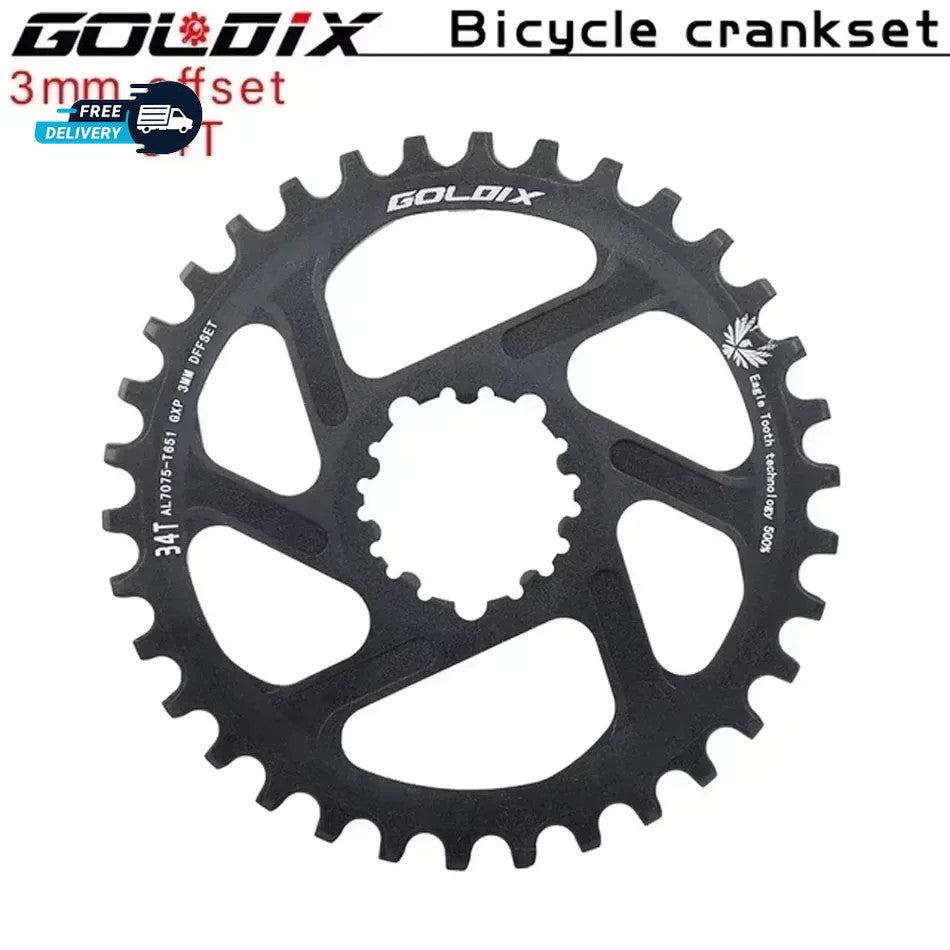 MTB Chainring 30T-38T Direct Mount 3 Bolt Offset 0-6mm for 9-12 Speed Bikes