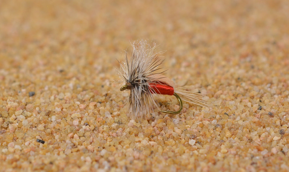 Red Foam Fishing Flies Set with Mustad Signature Hooks - Assorted Sizes