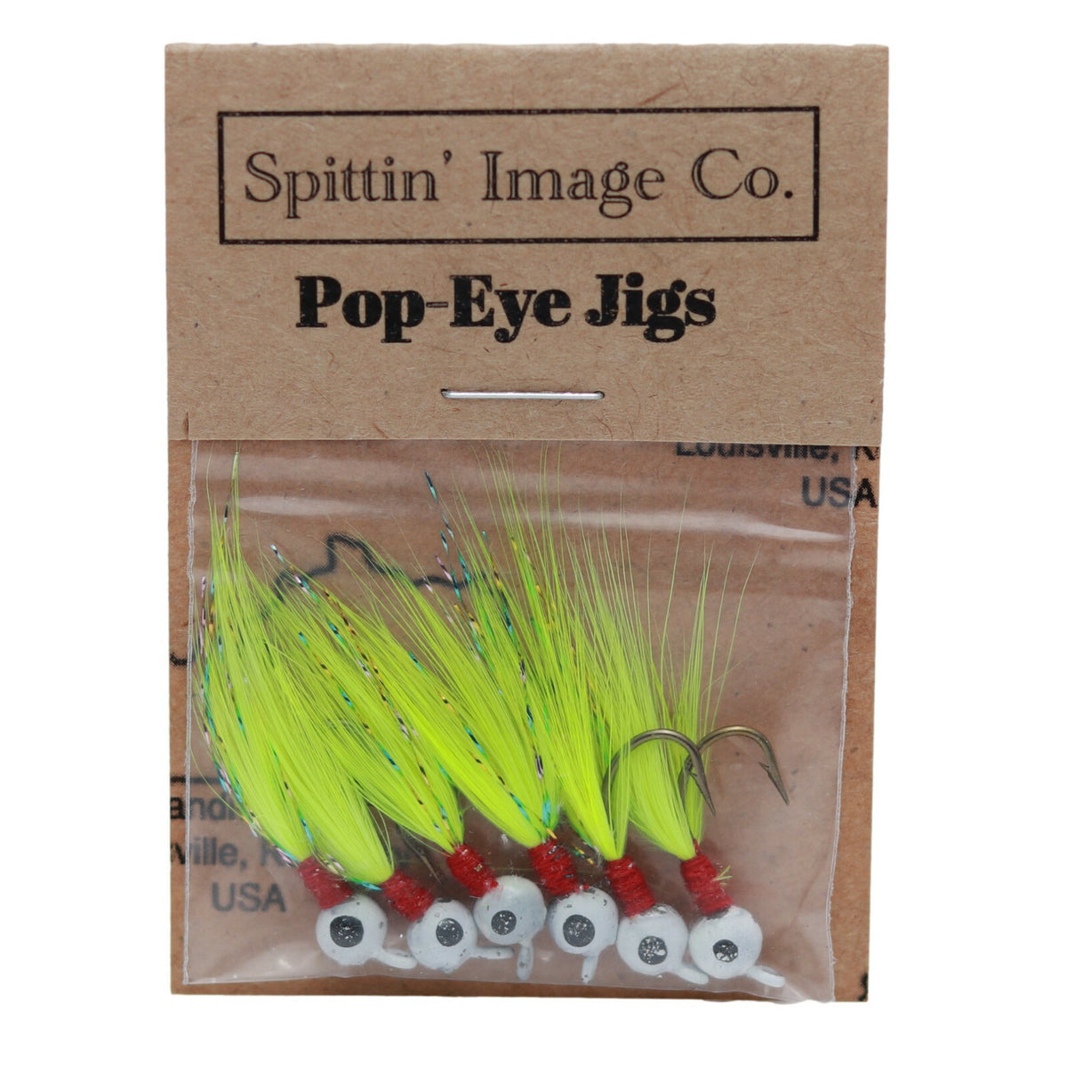 Artificial Fishing Jigs - 1/20 oz Flies with Hand Tied Feathers - 6 Pack