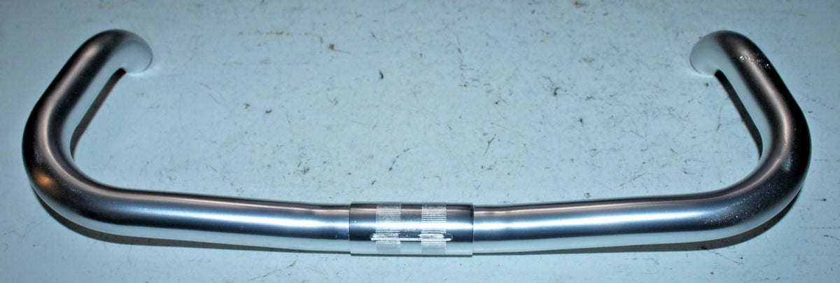 26mm Aluminum Bullhorn Handlebar 380mm for Fixie Bike - Silver, Japan Made