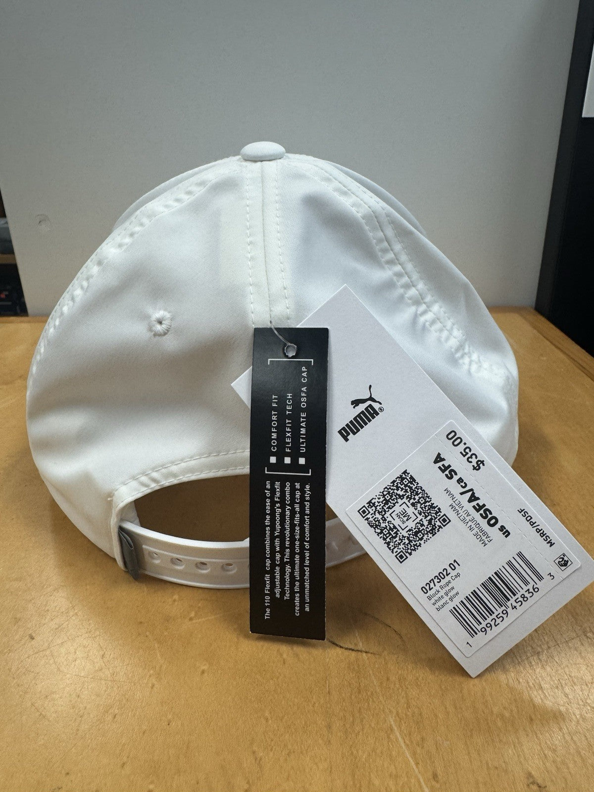 Golf Snapback Hat Cap - White, PUMA Block Rope 2026