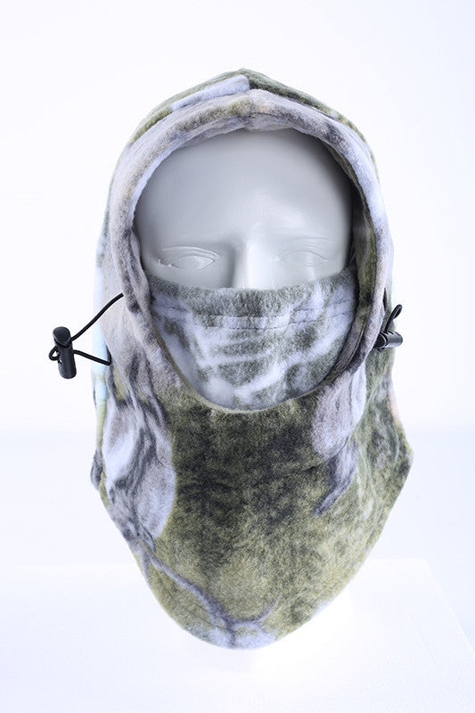 Cold Weather Balaclava Face Mask - Windproof Fleece Hood for Hunting Skiing