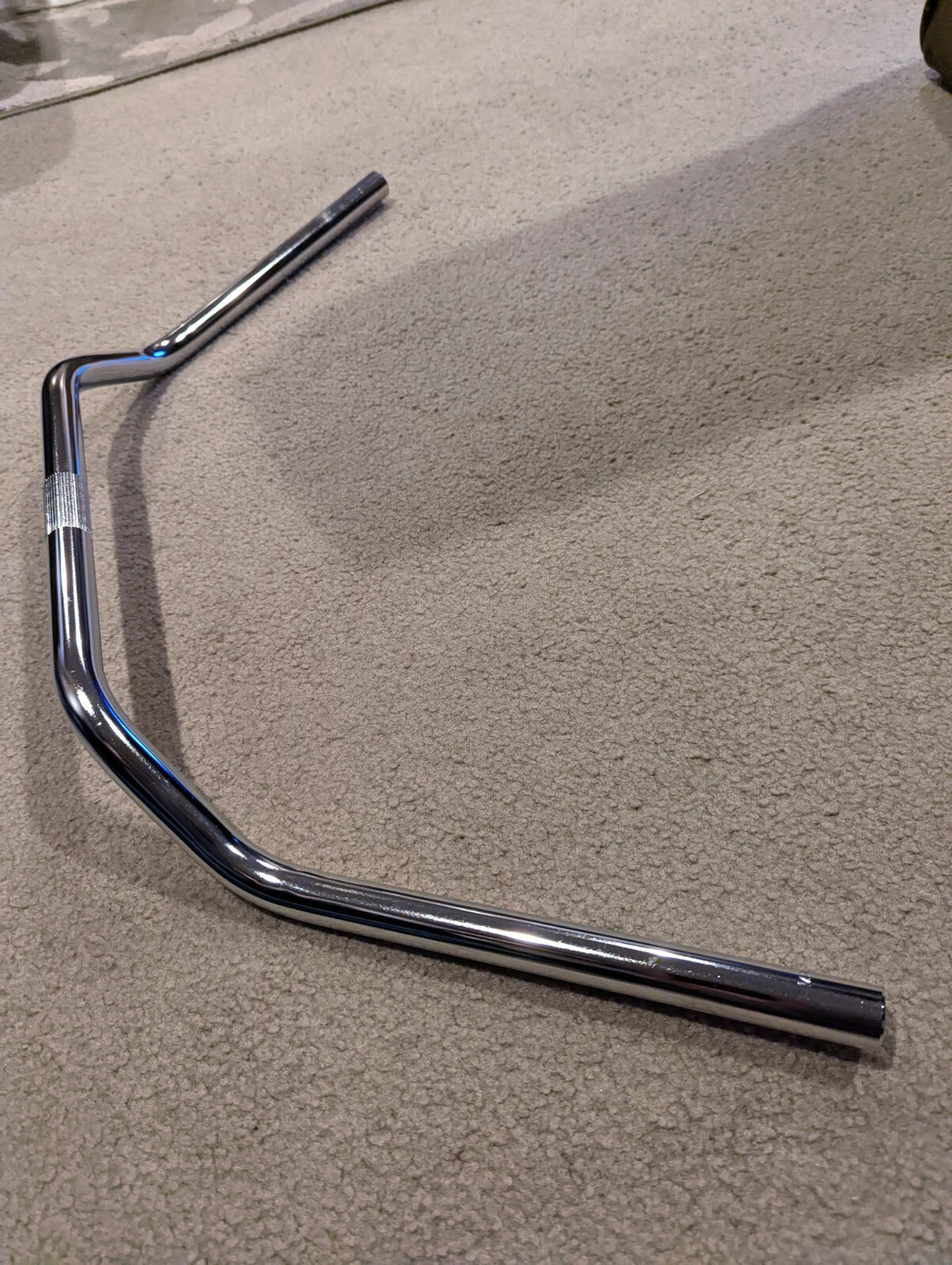 Chrome Beach Cruiser Handlebar 22.2mm 10 Inch Pullback Bicycle Bar