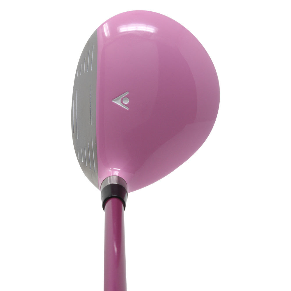 Senior Ladies 3 Wood Golf Club - Right Handed, Pink Grip, Turbo Power X-Balance