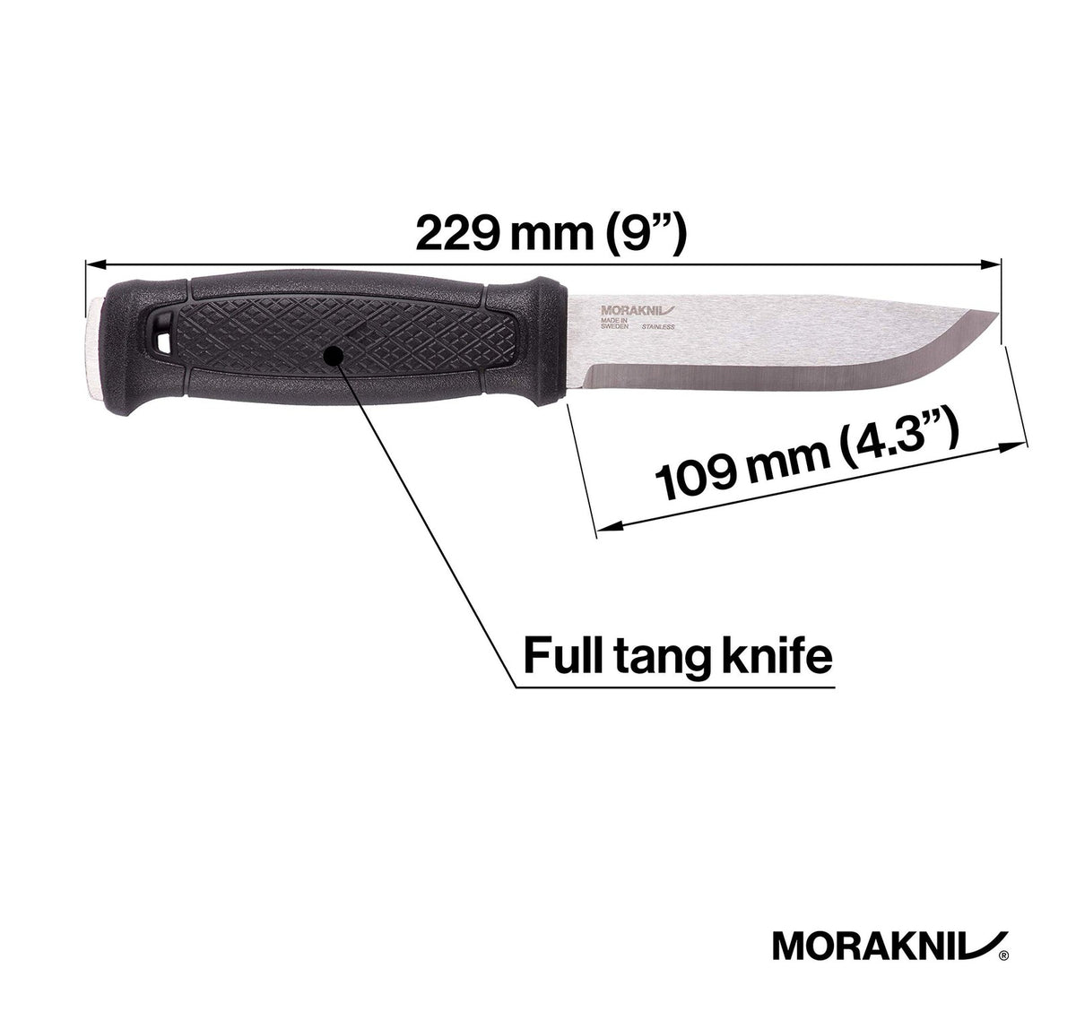 Morakniv Garberg Stainless Steel Survival Knife with Molle Multi Mount