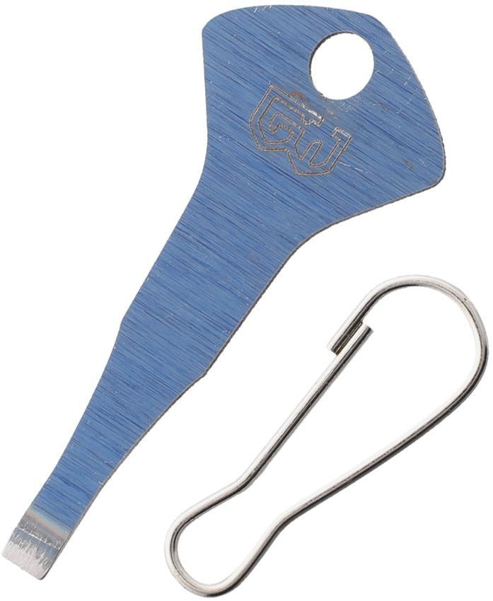 High Carbon Steel Pry Bar Key with Lanyard Hole - 1.63 Inches - USA Made