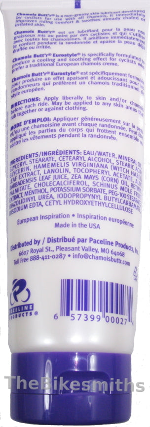 Cycling Chamois Butt'r Cooling Cream 8oz Tube for Road Bike Comfort
