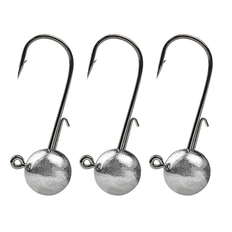 50 Pcs Round Jig Heads Fishing Hooks for Crappie Bass Trout Lures