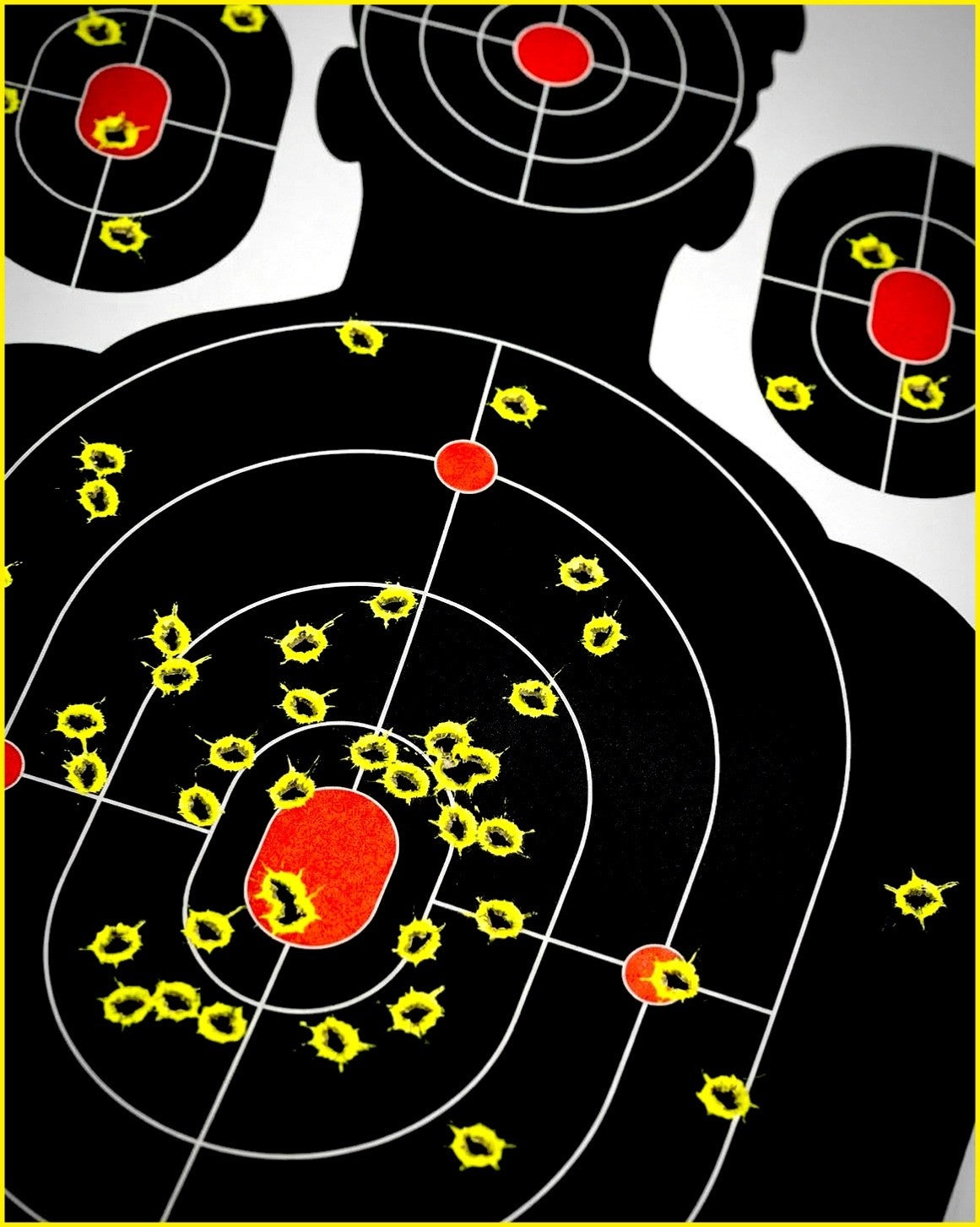 Reactively Impact Target Set - 12x18 Inch Silhouette Shooting Targets, 20 Pack