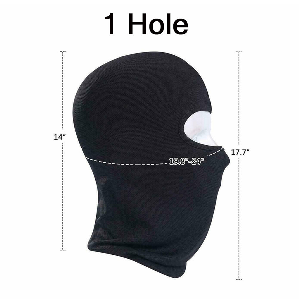 Mens Tactical Full Face Mask Balaclava Ski Motorcycle Sun Hood 2 Pack