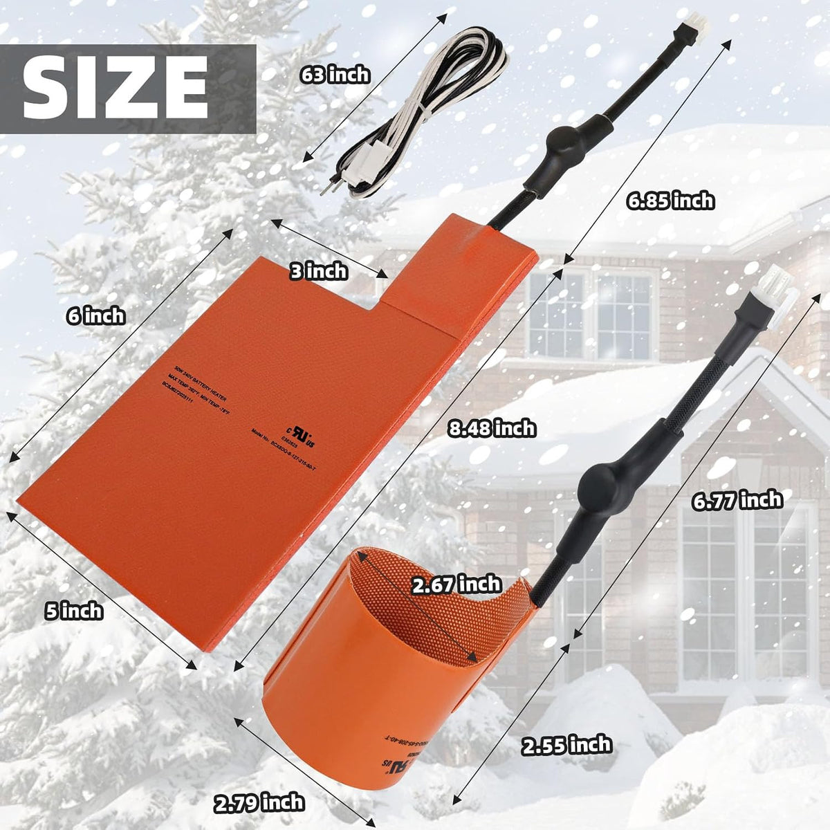 Cold Weather Generator Battery & Oil Heater Kit for Generac 7101 & 7102
