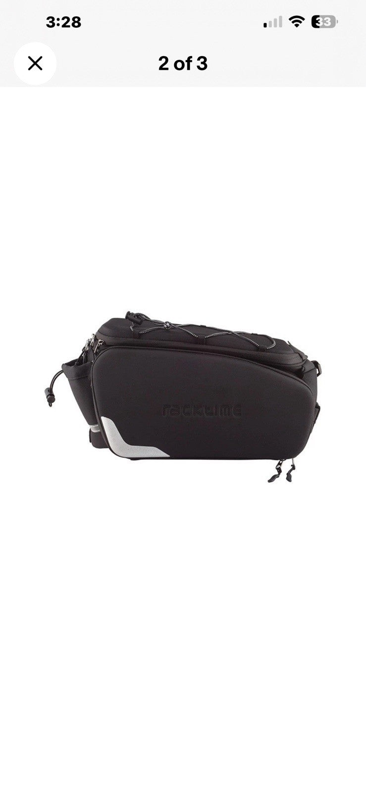 Bike Pannier Trunk Bag with Snapit Closure for Cycling Storage