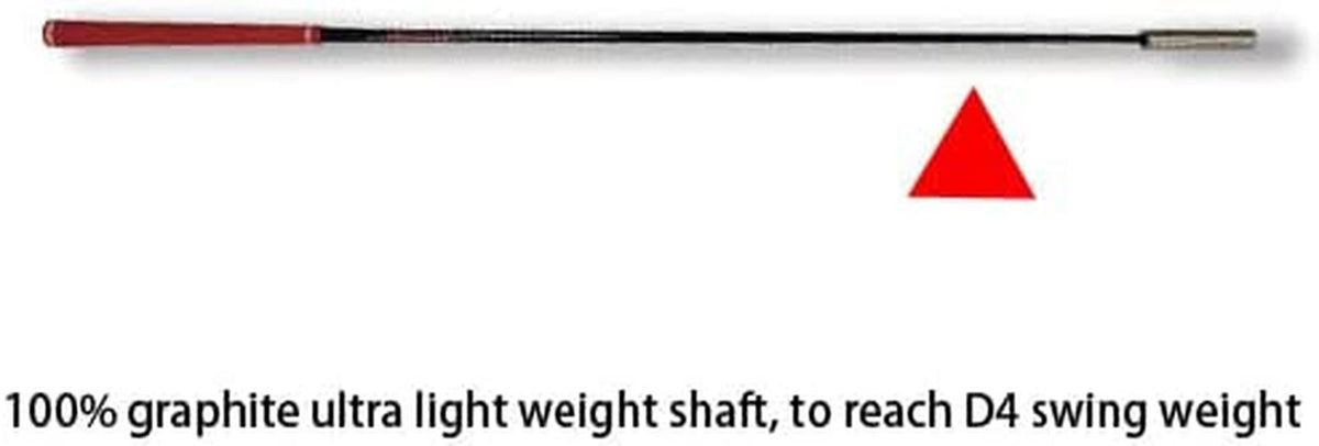 Golf Swing Speed Trainer with Adjustable Weights and Graphite Shaft
