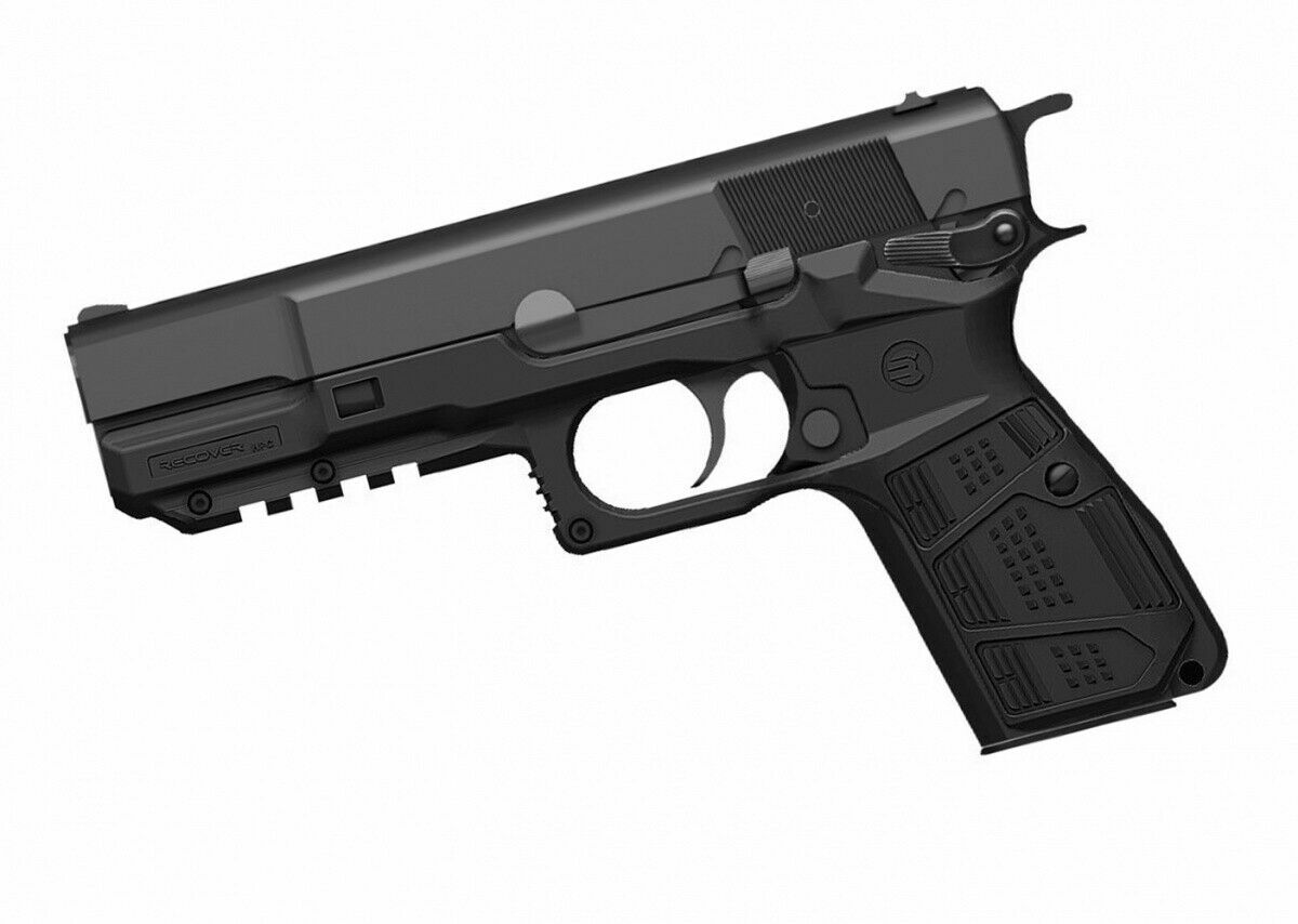 Grip and Rail System for Browning FN Hi Power HPC Black