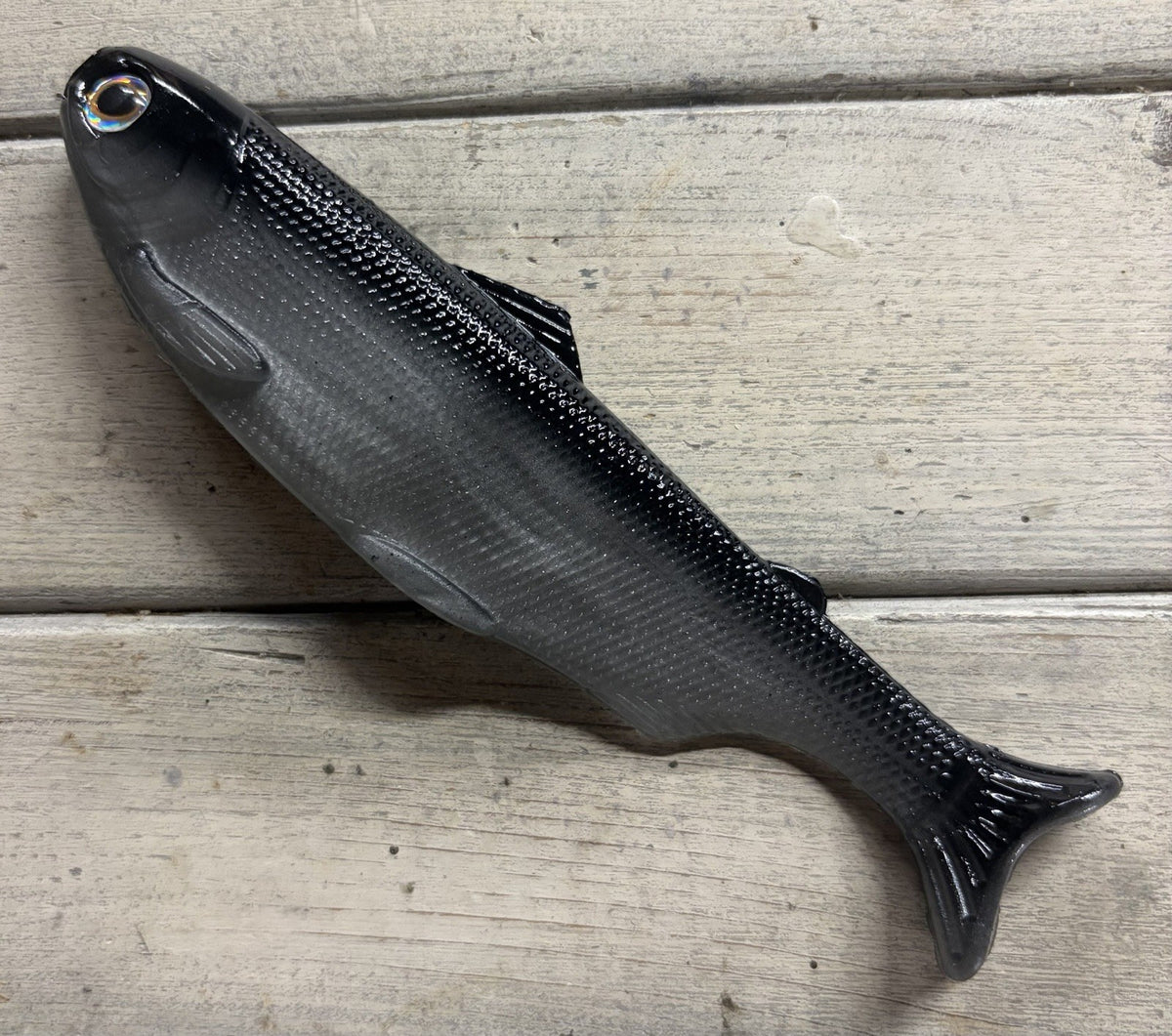 6-Inch Weedless Swimbait Silver Shad Soft Plastic Fishing Lure