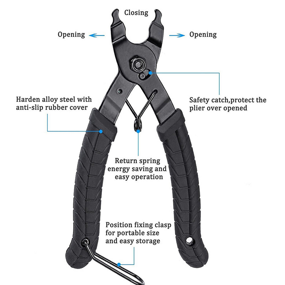 Bicycle Master Link Pliers Chain Link Open Close Tool for Bike Maintenance
