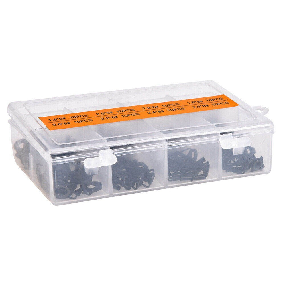 Ceramic Fishing Rod Guide Tips Set - 80Pcs Line Repair Kit for Fishing Rods