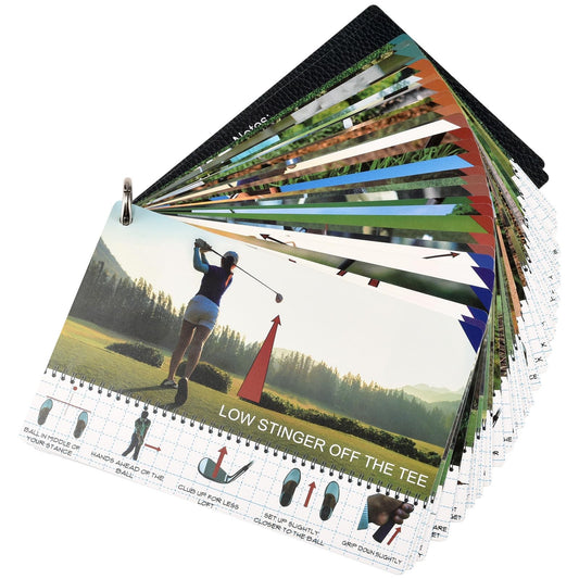 Golf Reference Cards - Waterproof Golf Rules & Tips, Durable & Compact