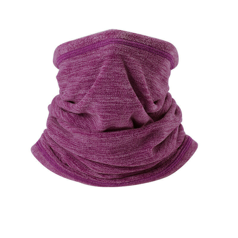 Winter Windproof Fleece Neck Gaiter Face Mask Scarf for Cold Weather