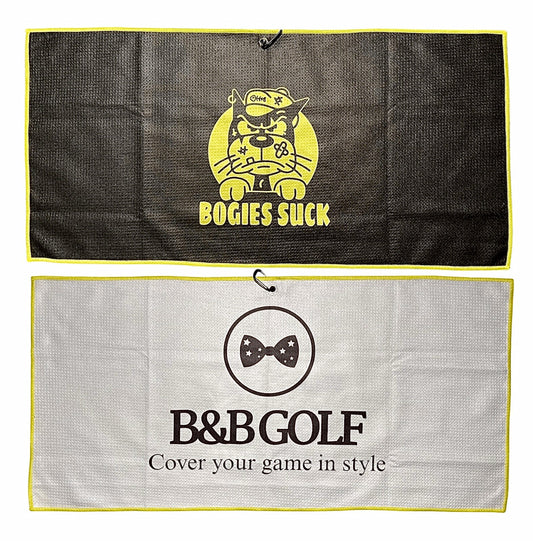 Golf Towel Microfiber 32x15 Inches - Bogies Suck Golf Accessory