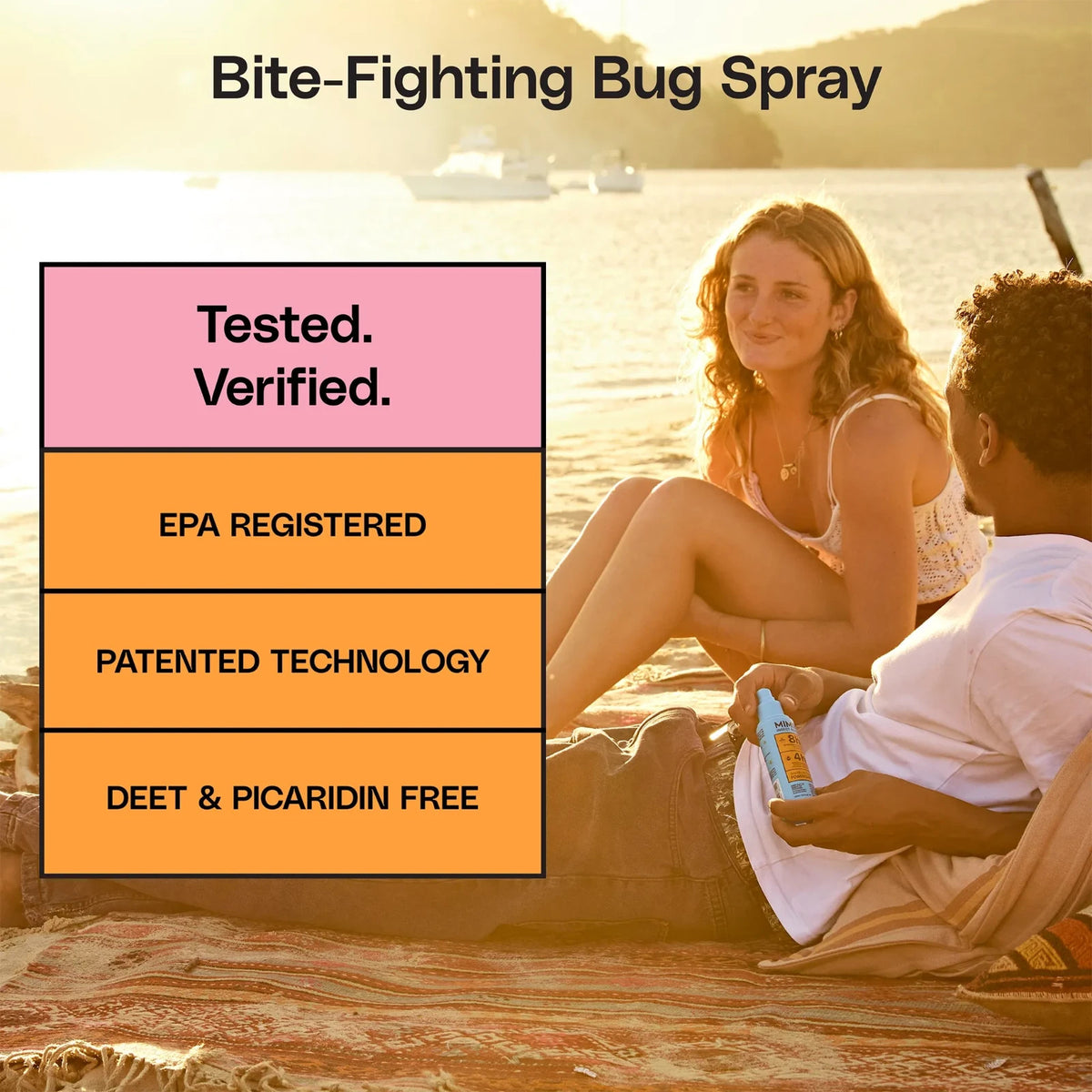 Mosquito & Tick Repellent Spray - DEET-Free, Made in USA, 5.5 oz & 3.4 oz