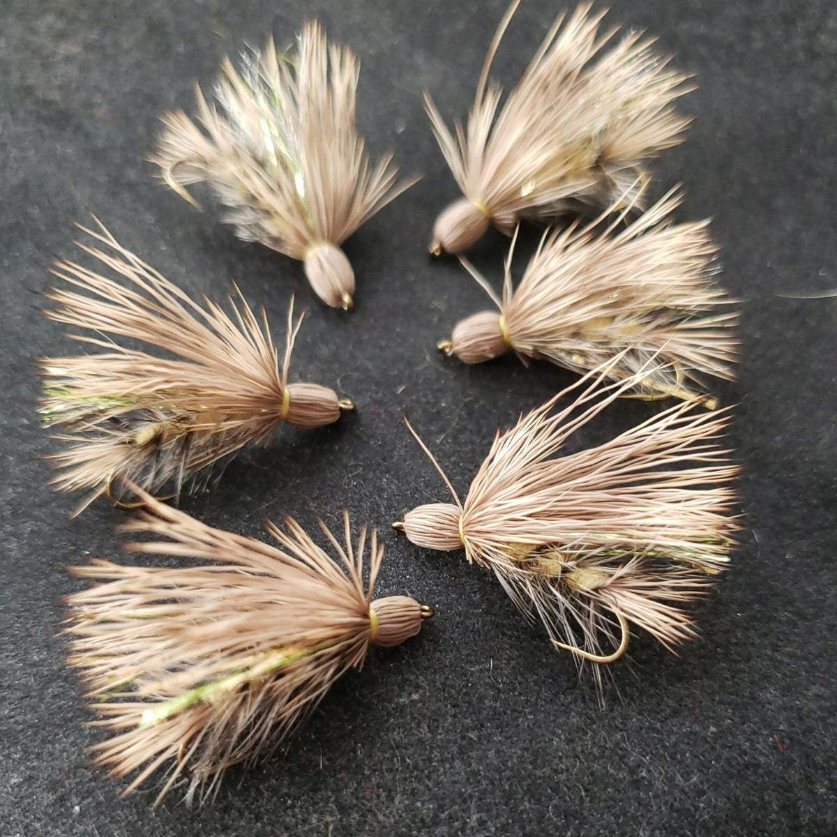 Fly Fishing Dry Flies Rulling Stone #8 Olive - Custom Tied Trout Flies