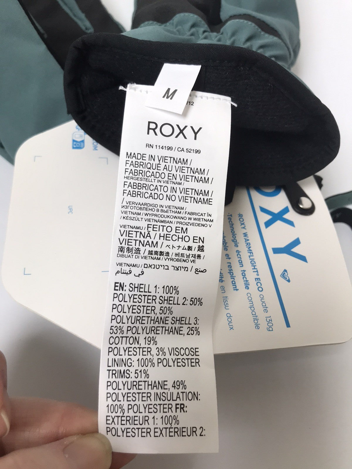Roxy Junior Ski Gloves Waterproof Insulated Riding Gloves Medium