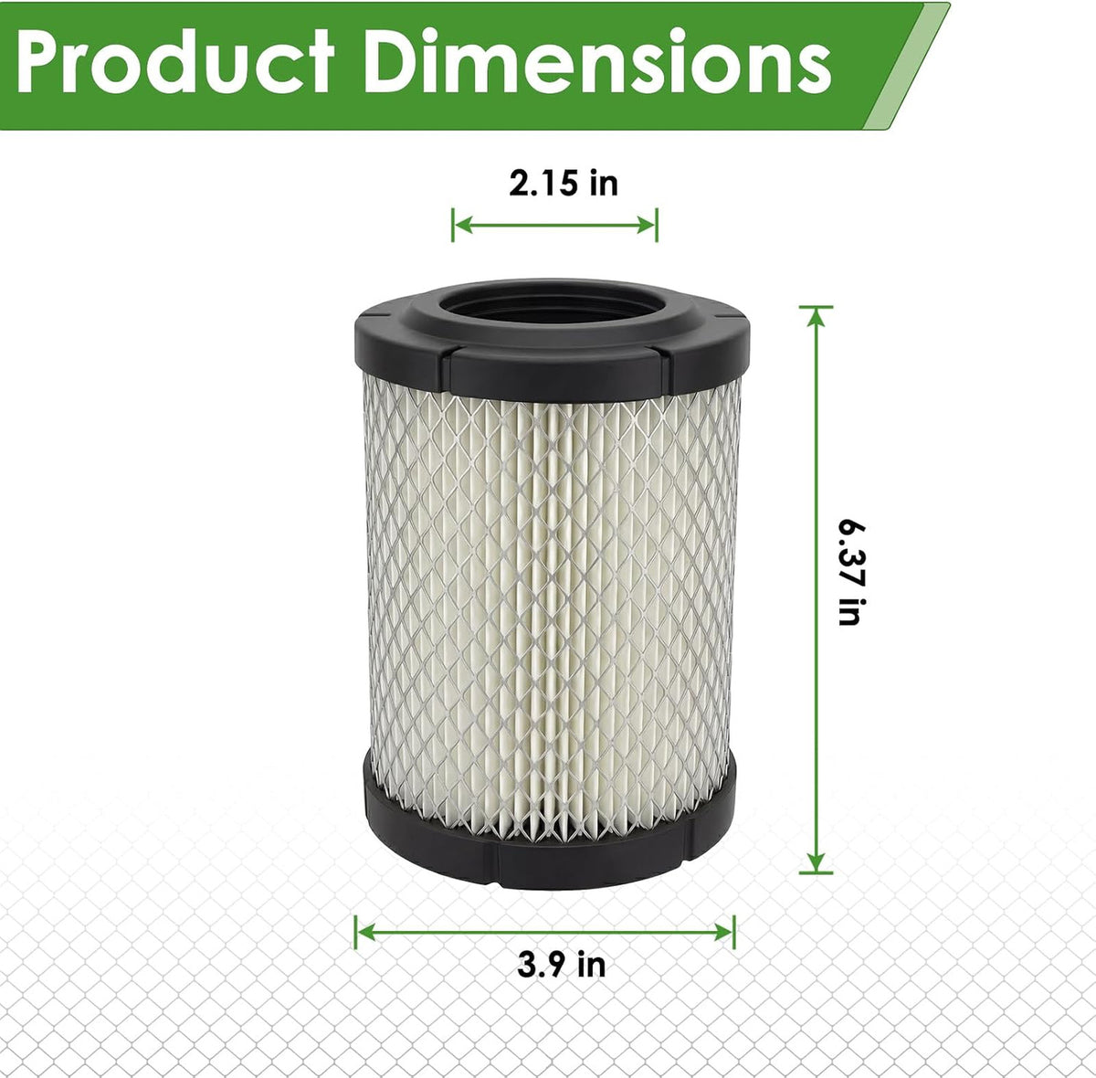 Golf Cart Air Filter for EZGO Marathon & Club Car DS Gas Models