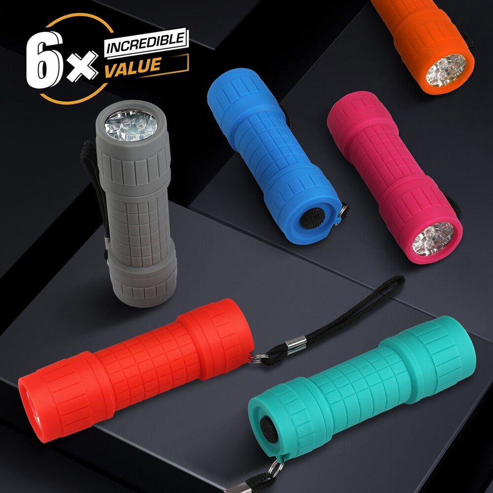 Mini UV Black Light Flashlight 9-LED 395nm for Stains Scorpions Pet Urine Detecting
